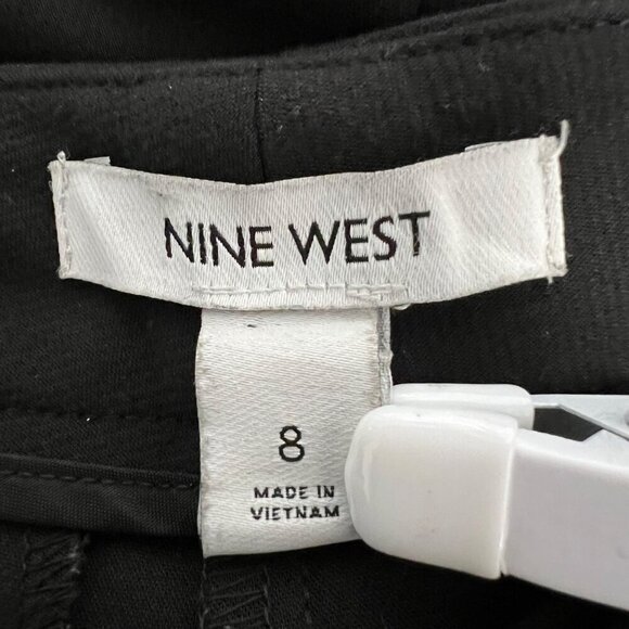 Nine West Kick Flare High Rise Dress Pants Black Womens Size 8 - Picture 8 of 10
